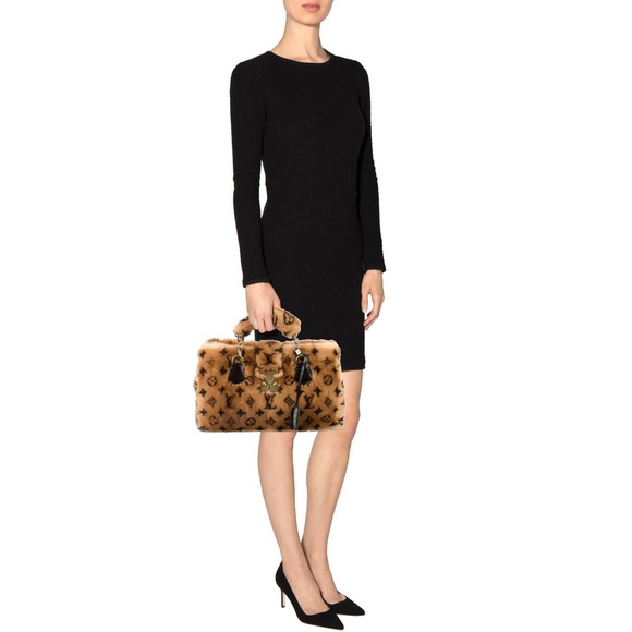 ❌❌ Louis Vuitton Mink Bag Monogram Les Extraordinnaires Le Fableux Fur tote - Picture 2 of 16